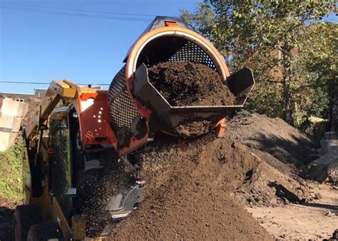 dirt tumbler skid steer|ez 100 skid steer screener.